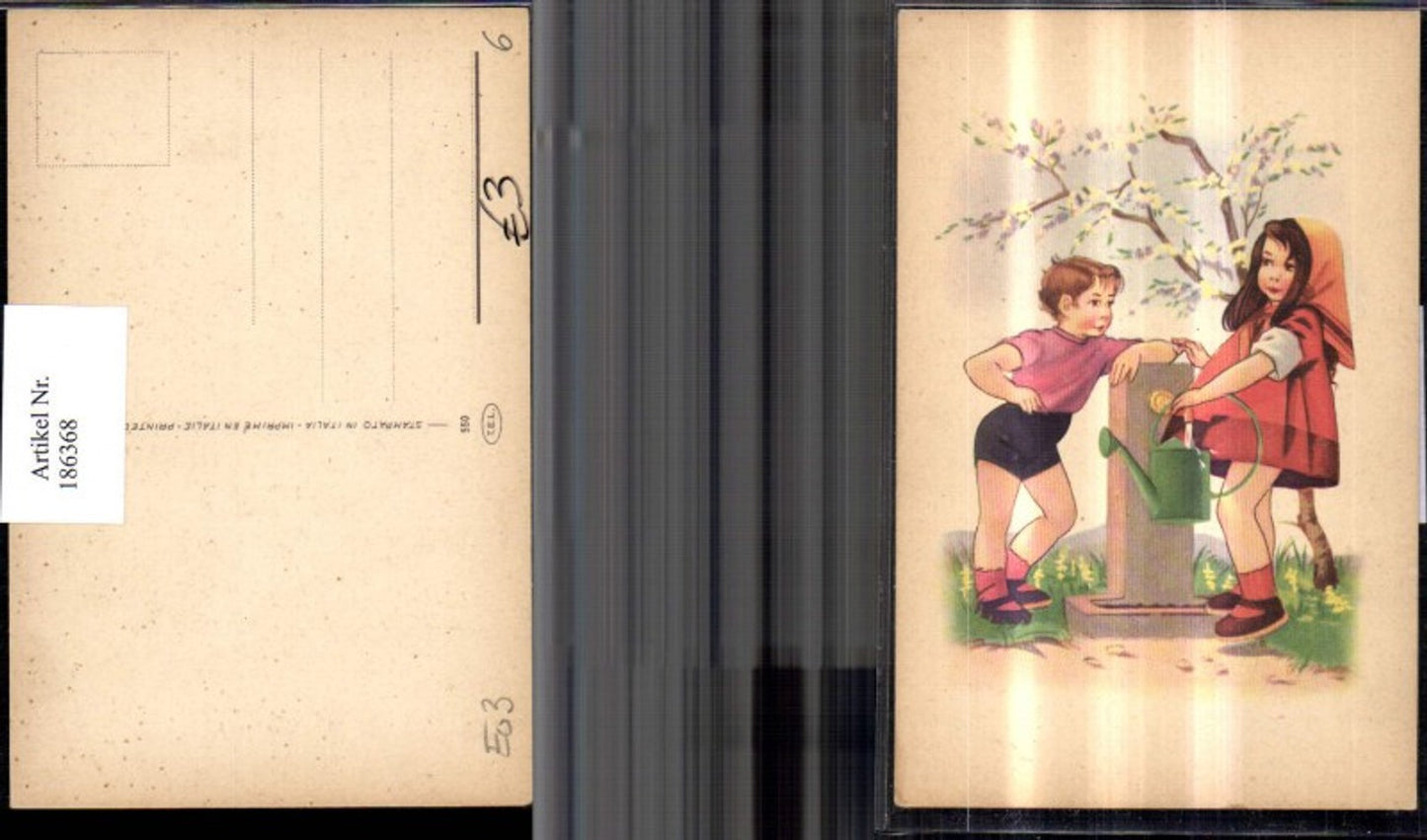 186368, Children b. Faucet Watering can Tree