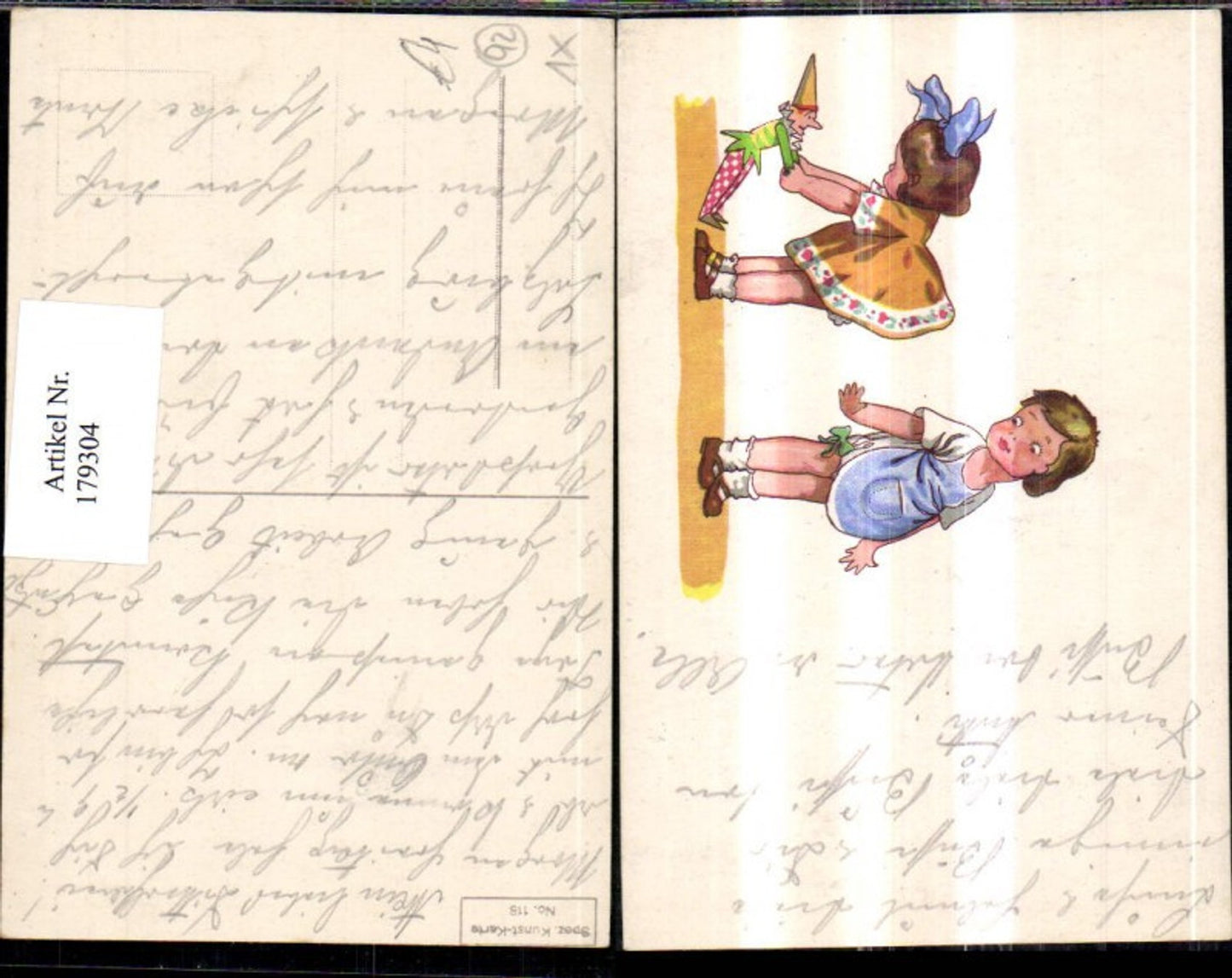 179304, Children, girl with puppet, Punch