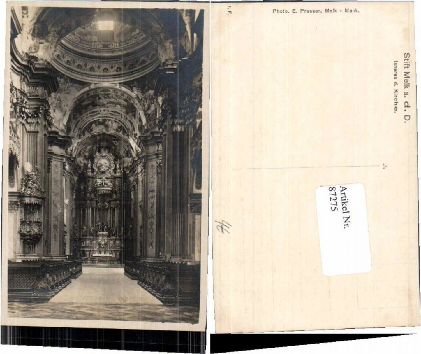 87275, Melk an der Donau Church Interior
