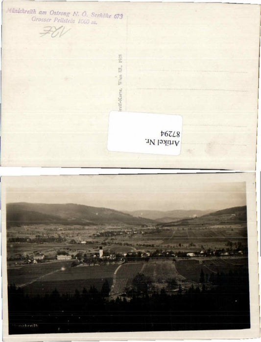 87294, Great AK Münichreith near Melk 1928