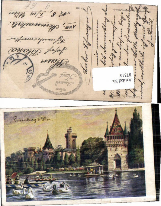 87315, Laxenburg Franzensburg b. Vienna boats lake