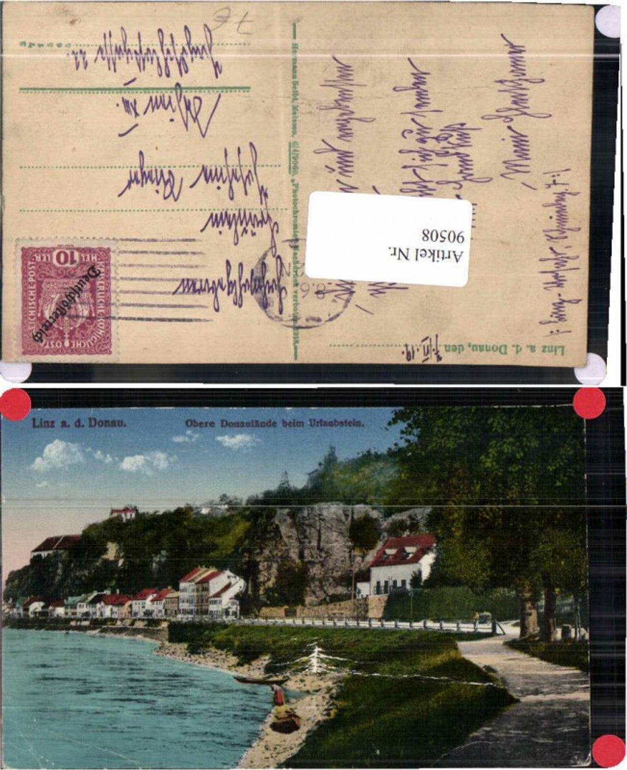 90508, Linz on the Danube, Upper Danube Promenade, Holiday Stone