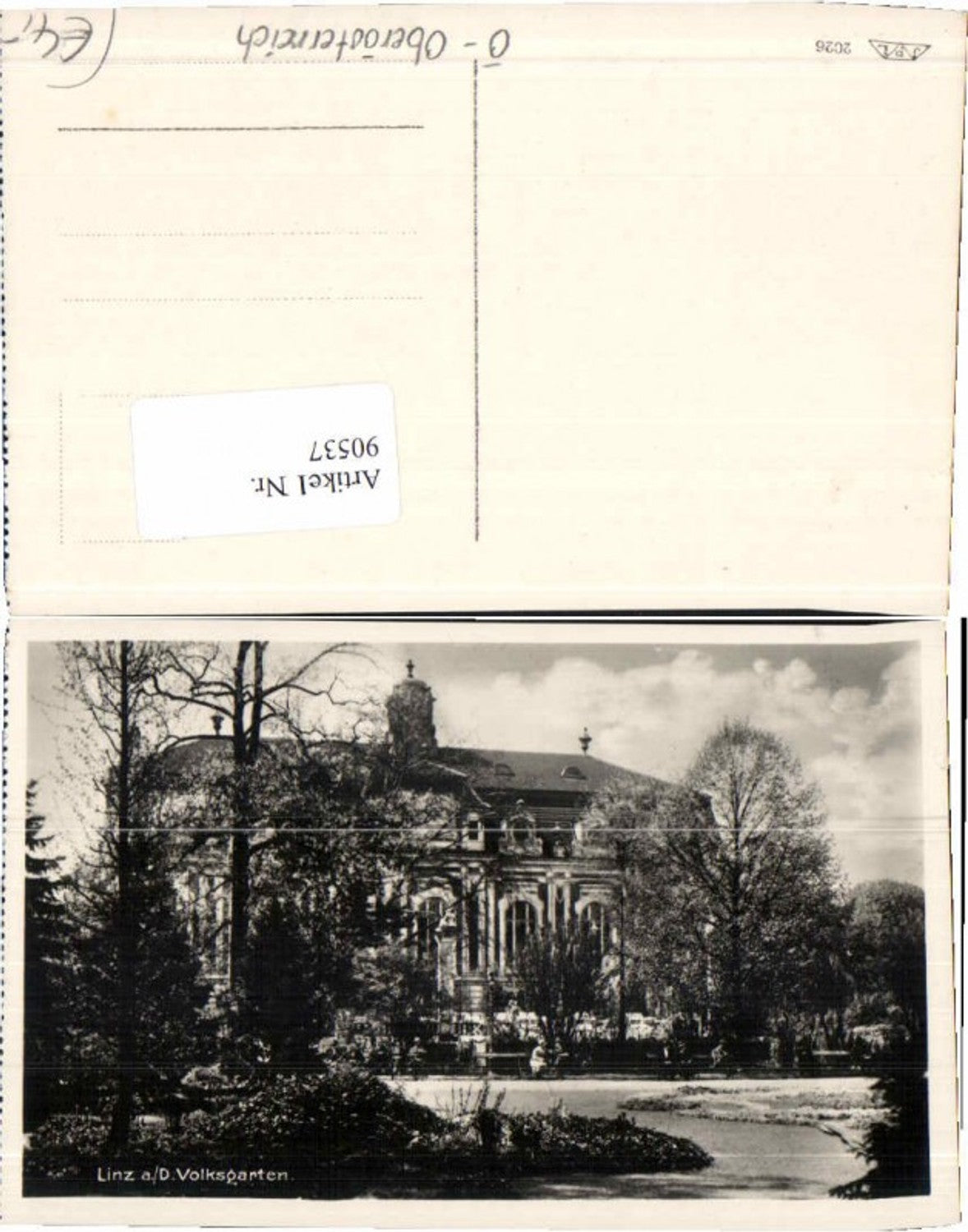 90537, Linz an der Donau Volksgarten, part of 1935