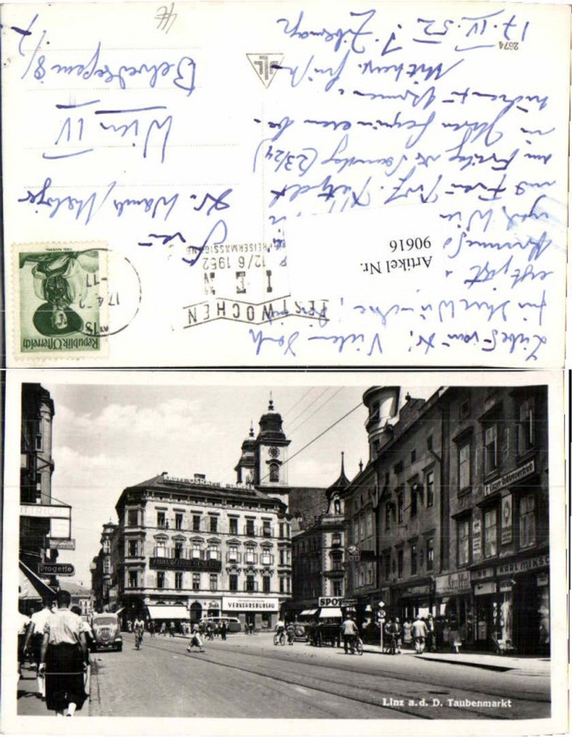 90616, Linz Taubenmarkt Oldtimer Kennz L-1965