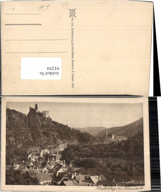 91254,Senftenberg im Kremstal bei Krems 1922 Saska 216
