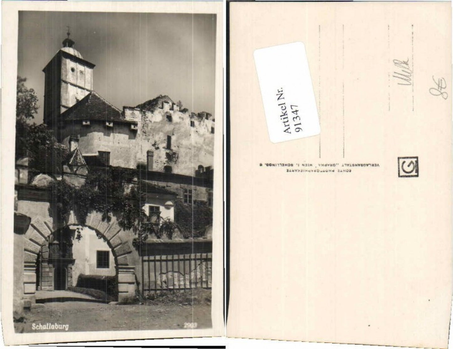 91347, Schallaburg near Melk 1930