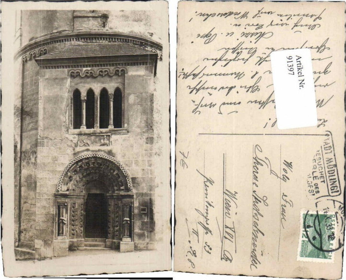 91397, Mödling Detail view 1937