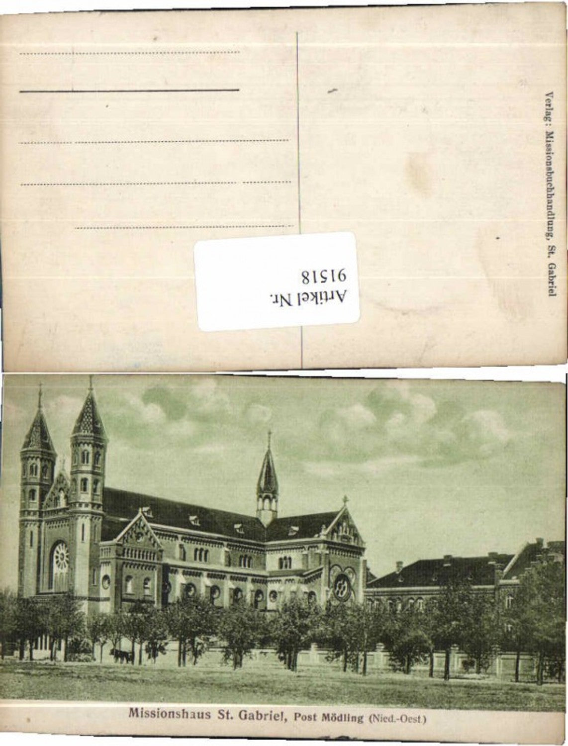 91518, Mission House St. Gabriel near Mödling