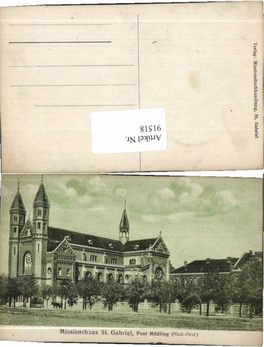 91518, Mission House St. Gabriel near Mödling