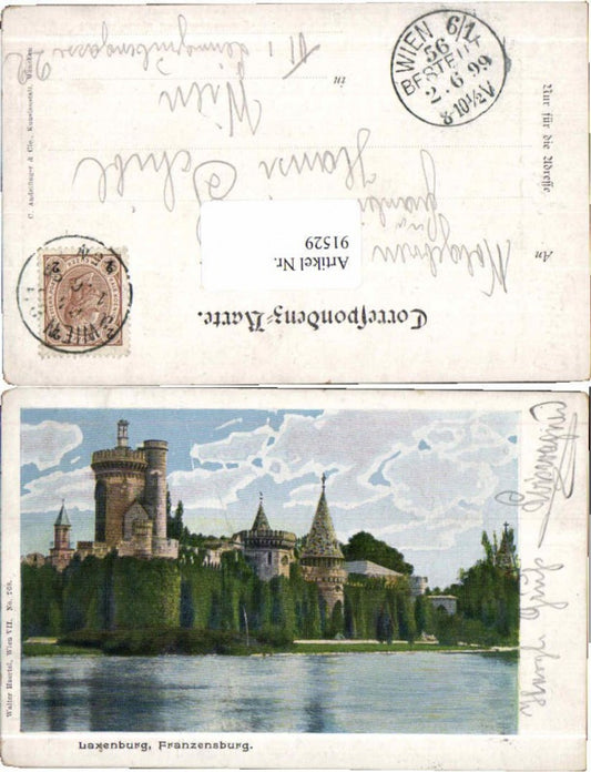91529, Laxenburg Franzensburg near Vienna 1899