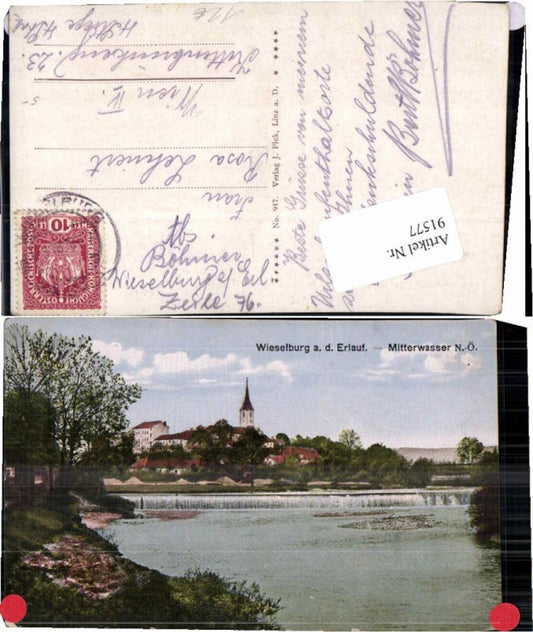 91577, Wieselburg ad Erlauf Mitterwasser 1917