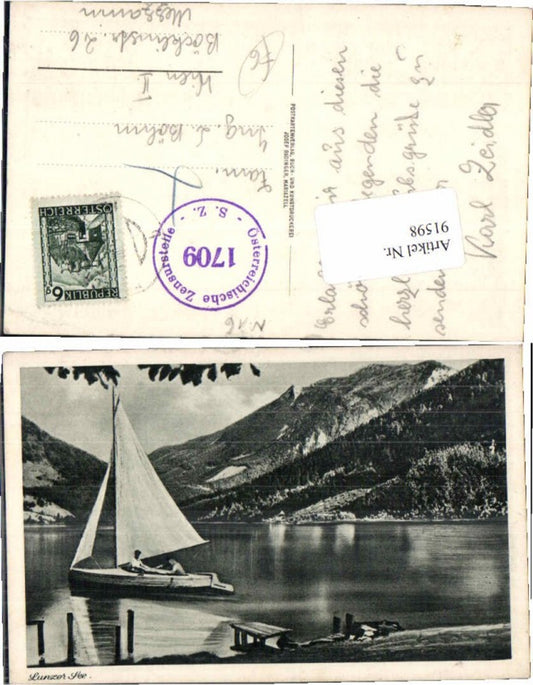91598, Lunz am See, sailboat, boat
