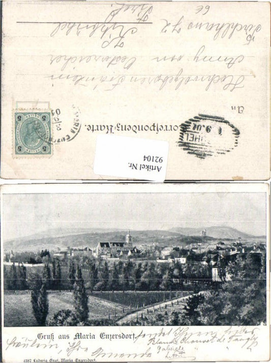 92104, Greetings from Maria Enzersdorf Total 1899