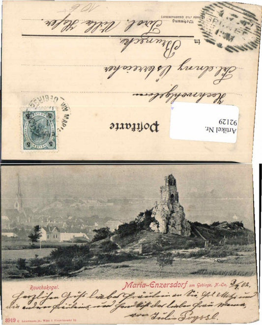 92129, Maria Enzersdorf am Gebirge Rauchskogel 1898