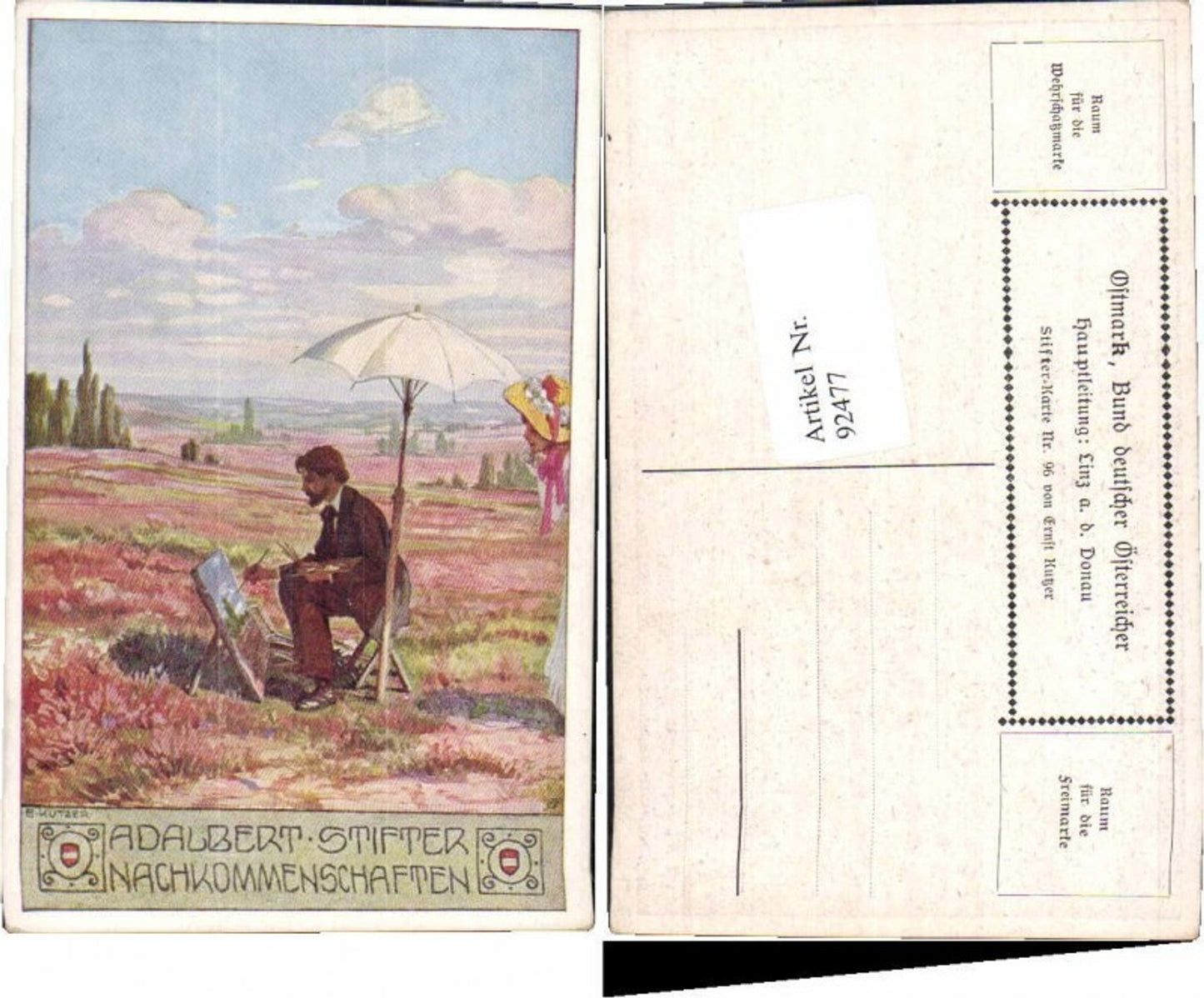 92477, E. Kutzer Ostmark Bund Deutscher Österreicher Nr 96