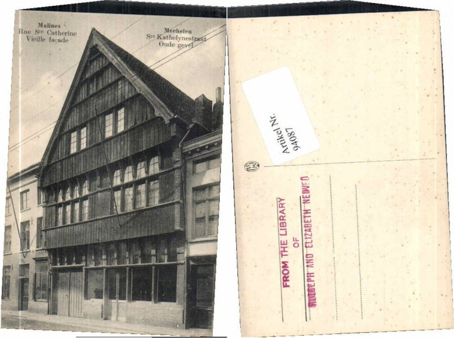 94087,Malines Mechelen Rue Ste Catherine 1910