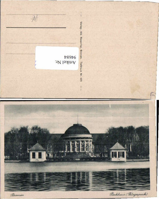 94684, Bremen Parkhaus Bürgerpark 1925