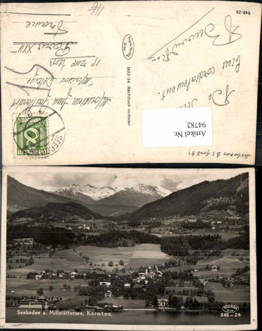 94782, Seeboden on Lake Millstättersee 1933