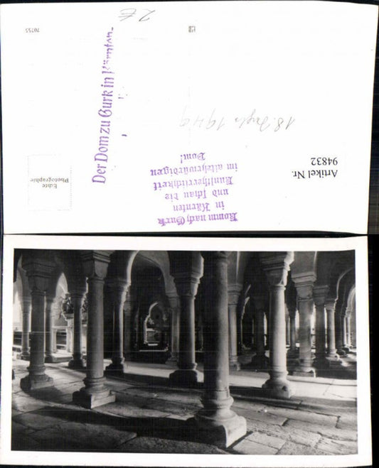 94832,Dom in Gurk Kärnten Barock Säulen