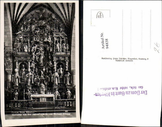 94838,Gurk in Kärnten Altar im Dom Kirche