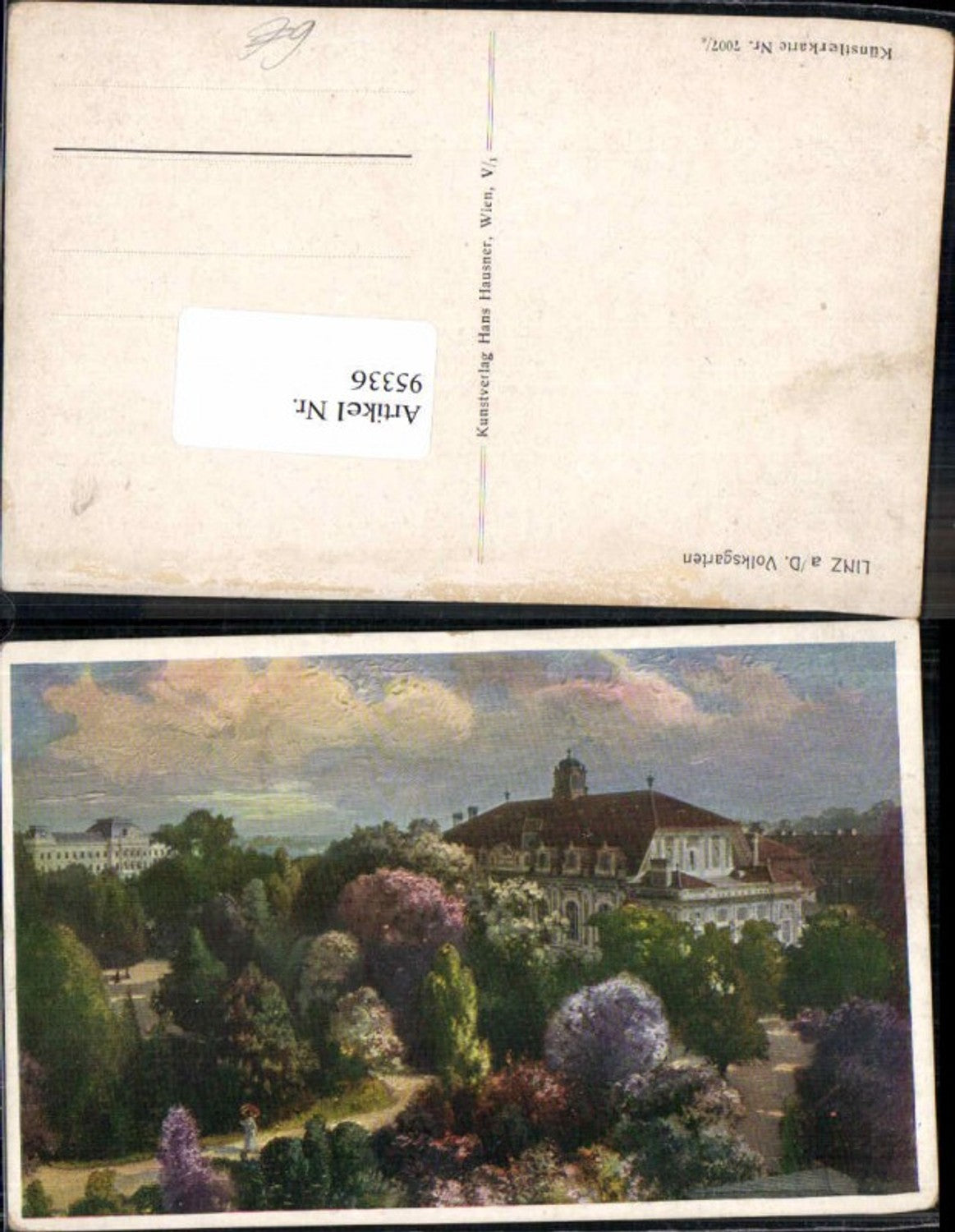 95336, Linz an der Donau Volksgarten Artist Card