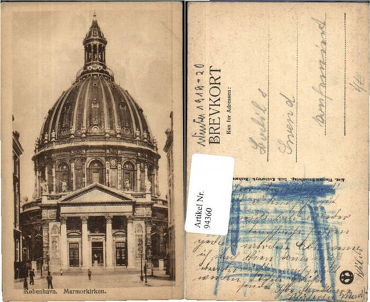 94360,Kobenhavn Copenhagen Marmorkirken Church