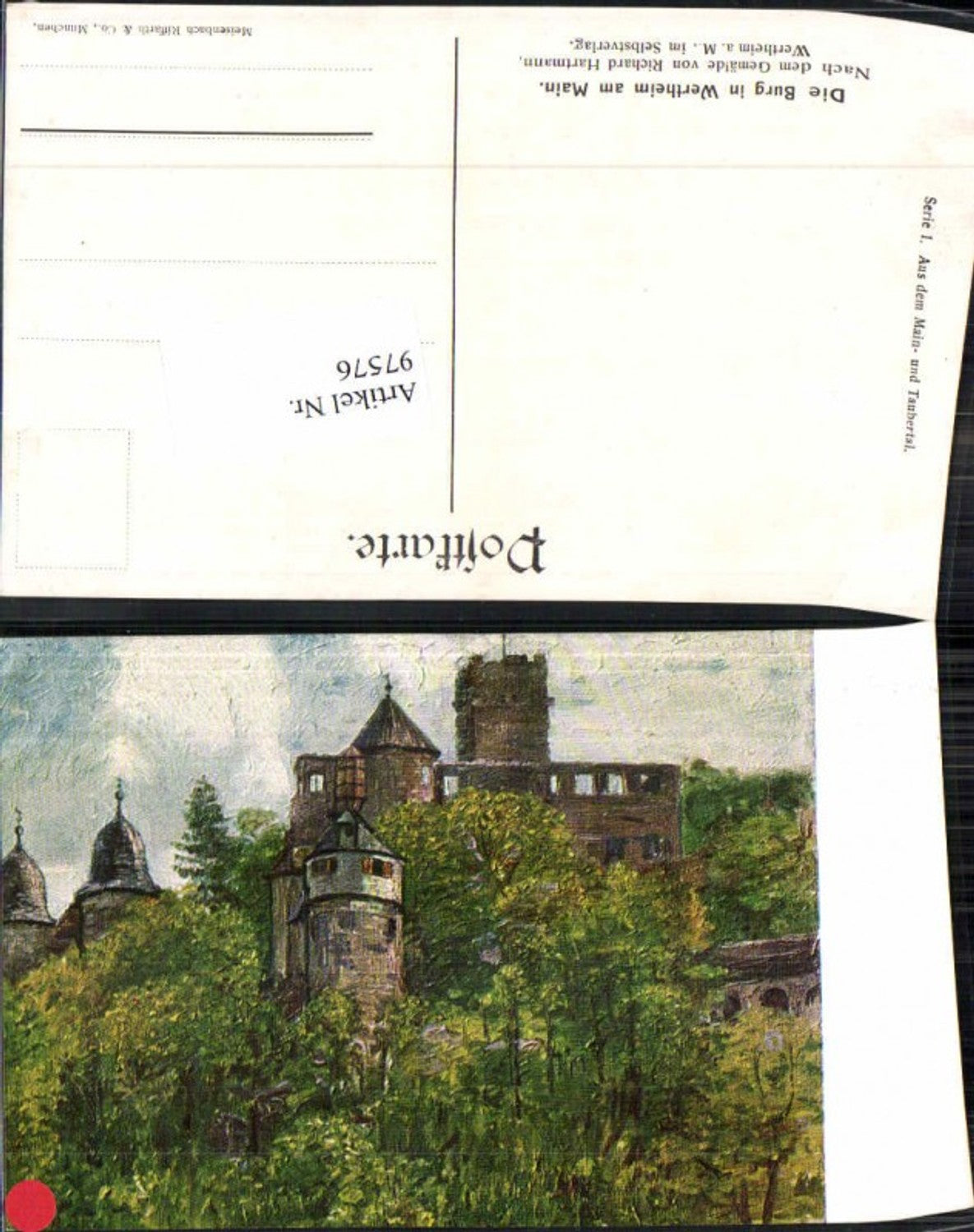 97576, Richard Hartmann Wertheim am Main, artist postcard signed.