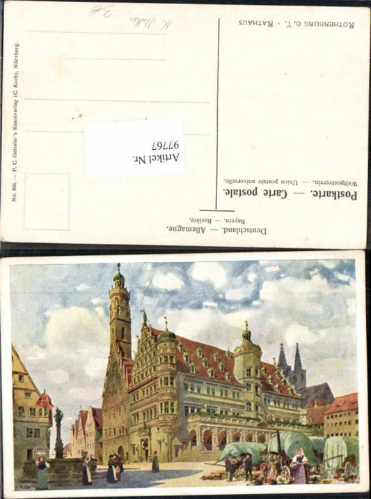 97767, K. Mutter sign. Rothenburg ob der Tauber Town Hall