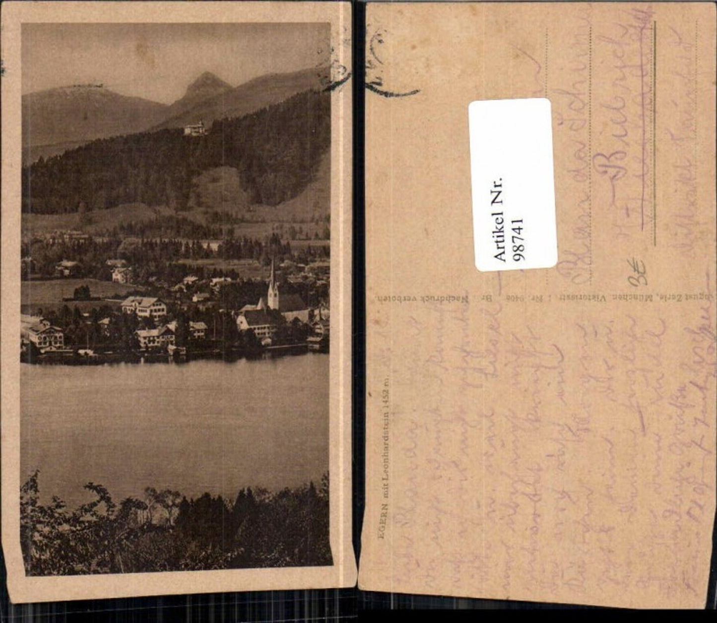 98741,Egern am Tegernsee Rottach 1925