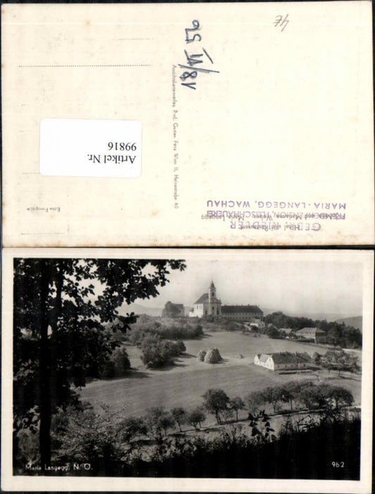 99816, Maria Langegg Aggsbach Village 1940