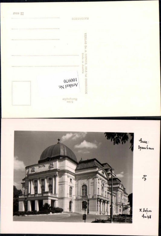 100970, Dr. Defner Igls No. Gr 48 Graz Opera Opera House