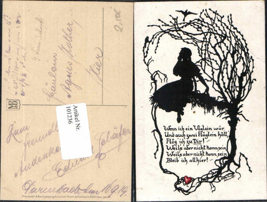 101236,Meissner & Buch 2323 Scherenschnitt Silhouette