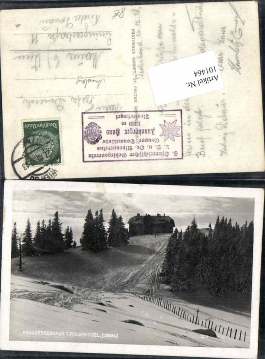 101464, Annaberghaus near Annaberg Tirolerkogel 1938