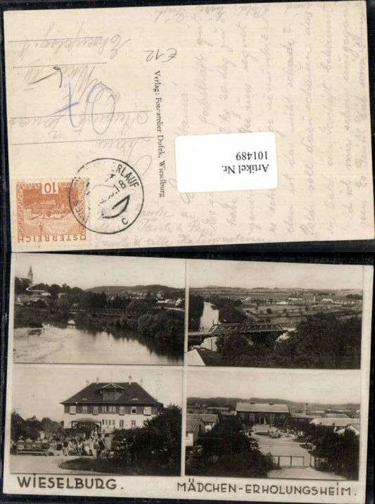 101489, Wieselburg Girls Home rare multi-image postcard 1930
