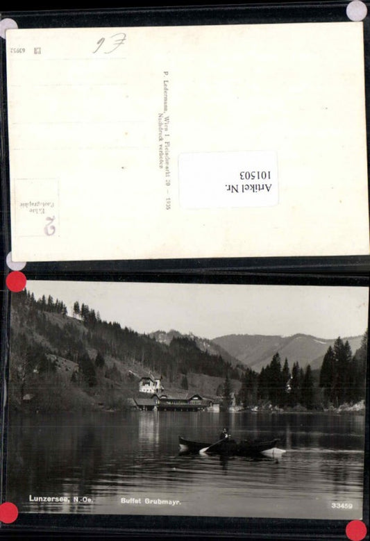 101503, Lunzersee near Lunz am See Boot Buffet Grubmayr 1936