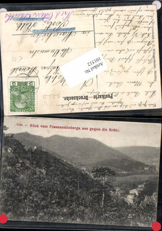 101512, Vienna Hinterbrühl Mödling Frauensteingebirge on Brühl