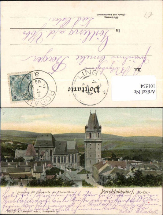 101534, Perchtoldsdorf near Vienna, Turkish Tower Church, Turkish Tower, 1900