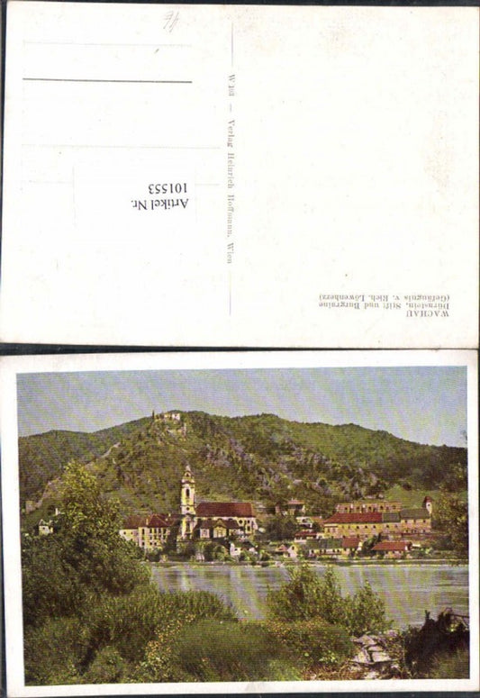 101553, Wachau Dürnstein Abbey Castle Ruins Artist AK
