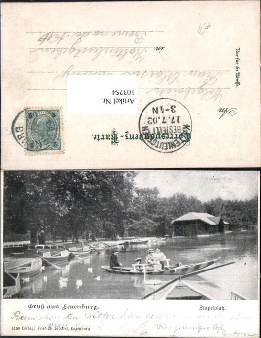 103254, Greetings from Laxenburg Franzensburg Boat Storage