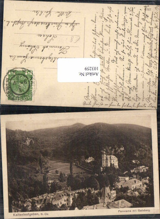 103259, Kaltenleutgeben Panorama from the Gaisberg