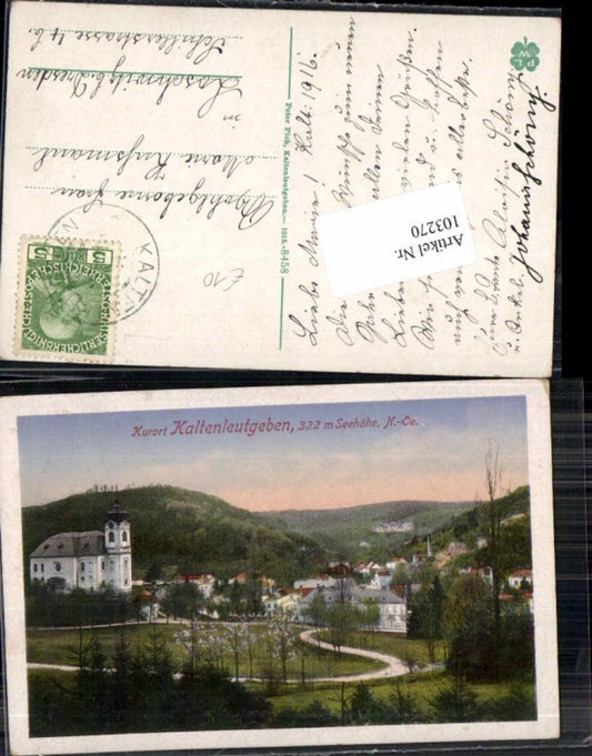 103270, Kaltenleutgeben, scene in the village, 1912