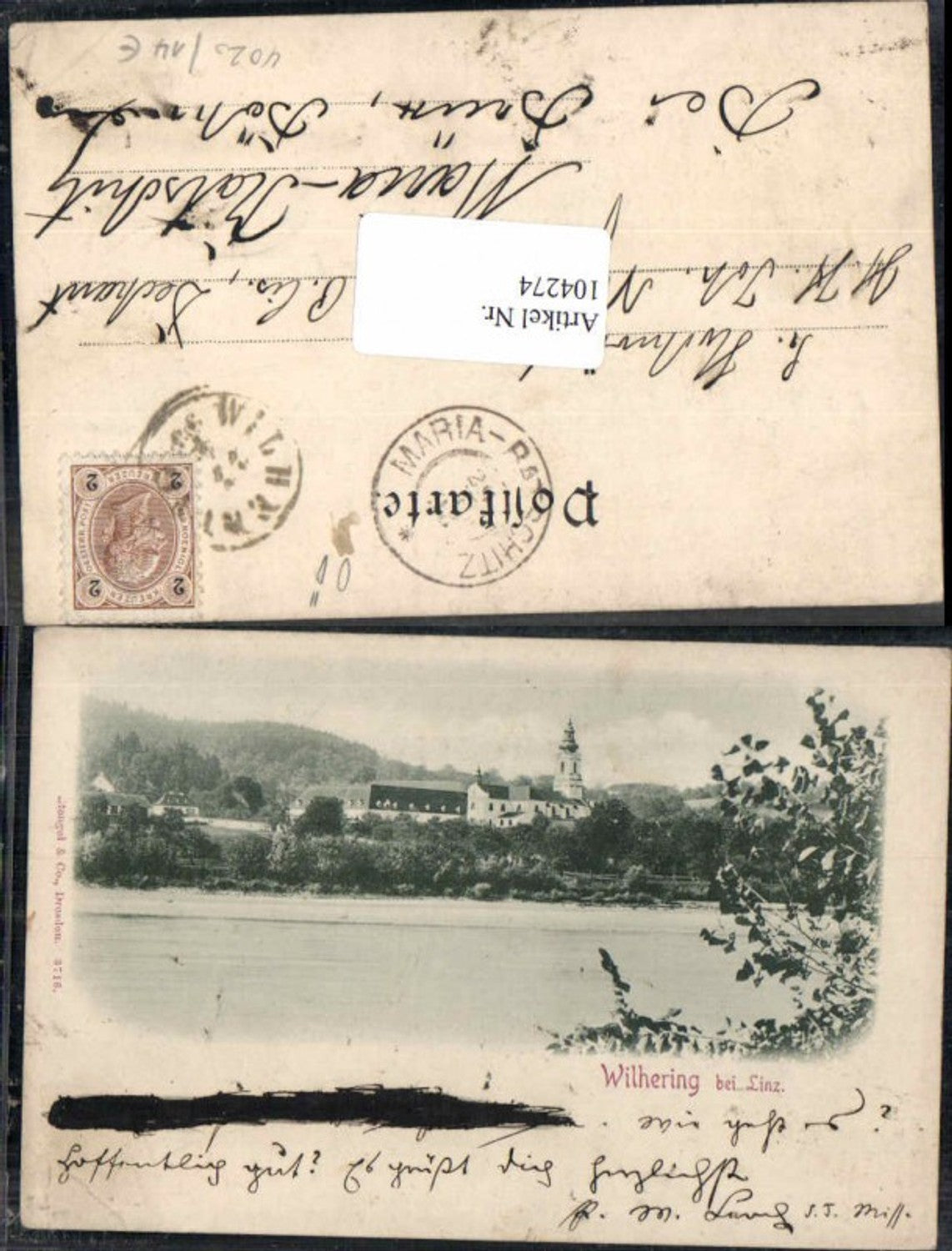 104274, Wilhering near Linz on the Danube 1899