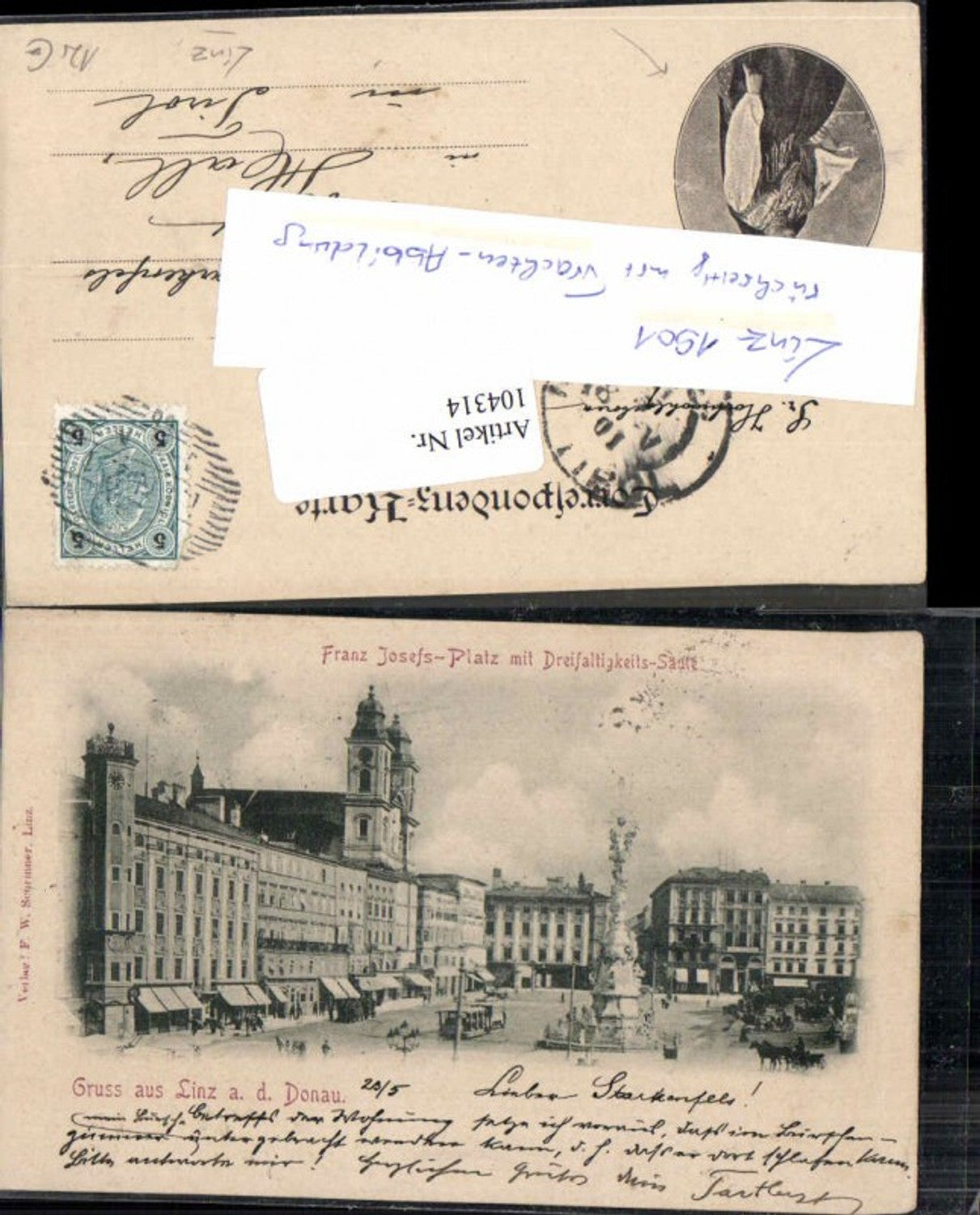 104314, Linz an der Donau, Franz Josefs Platz, 1900