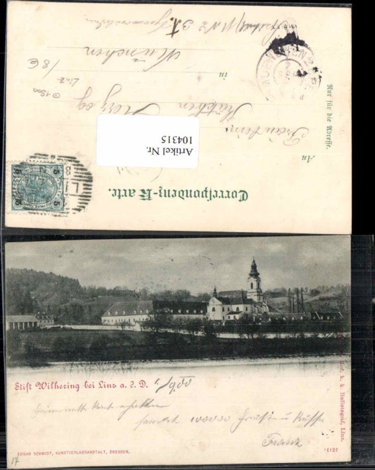 104315, Wilhering near Linz on the Danube 1899