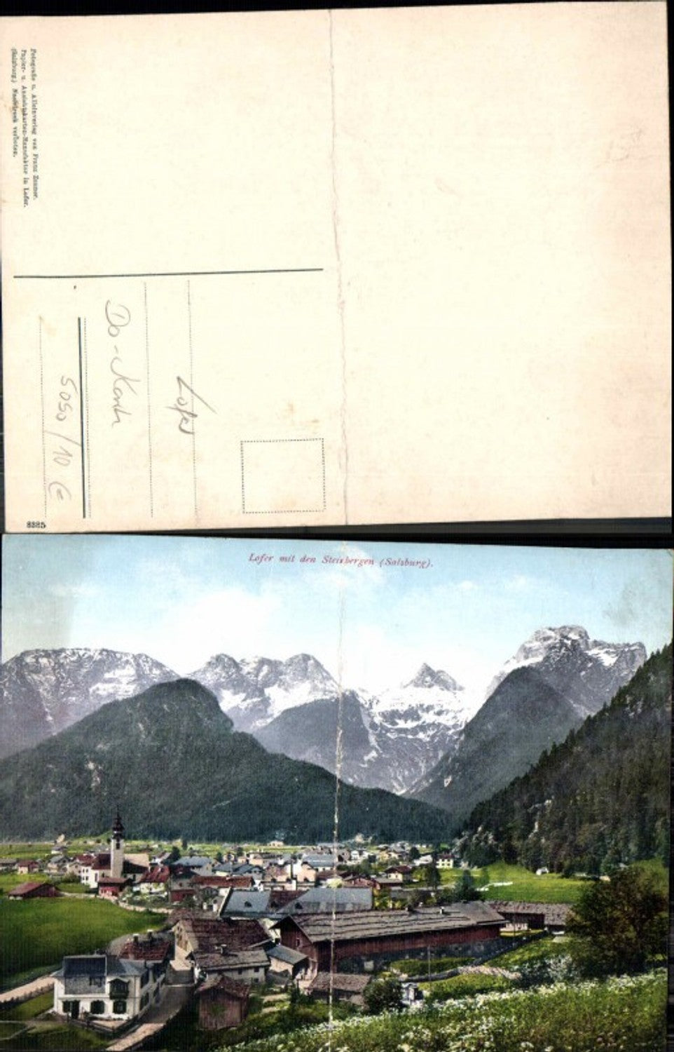 105830,Folding card from Lofer 1905 Salzburg