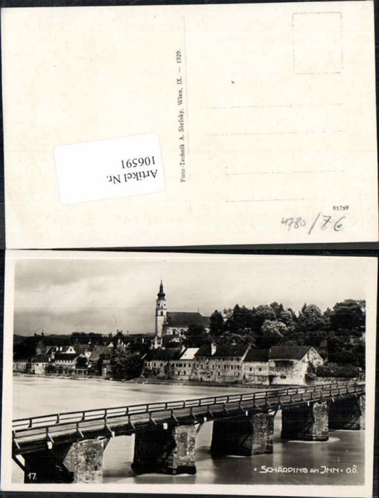 106591, Schärding am Inn Bridge 1929