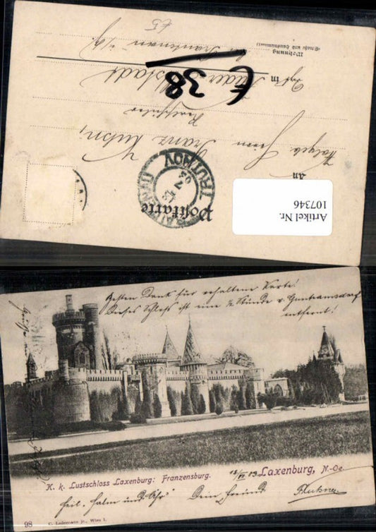 107346, Laxenburg Franzensburg near Vienna 1902
