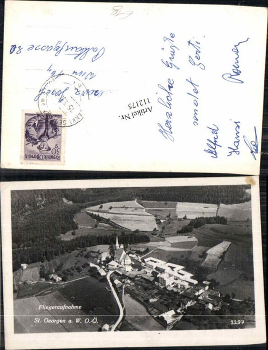 112175, Aerial photograph of St. Georgen am Walde near Perg