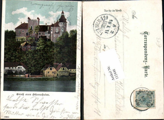 112448,Gruss aus Ottensheim bei Urfahr Linz 1900