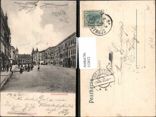 112612,Schwanenstadt Partie am Markt 1900